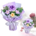 thumbnail image 1 of NANDIYNZHI Crochet Flower Bouquet Flower Artificial Flowers Knitting Flower for Teacher’ Day Mom Girlfriend Her Wife, 1 of 8