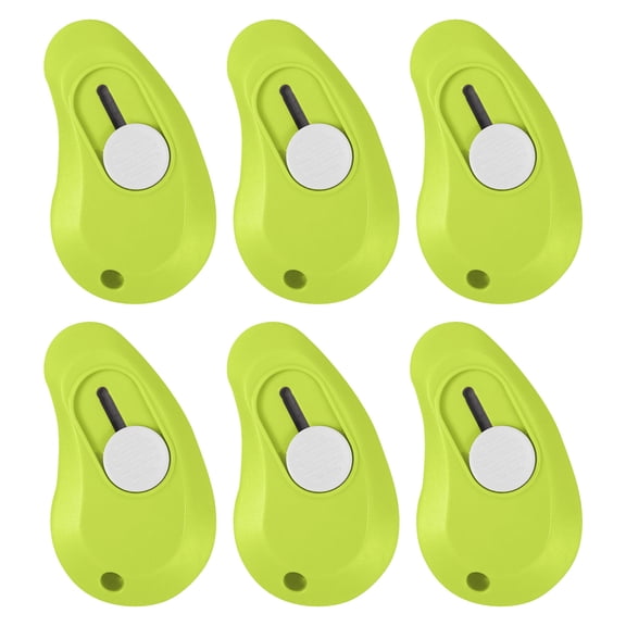NANDIYNZHI Egg Shaped Utility Knife Retractable Portable Mini Knife for Wrapping Envelopes Letterbox Cutter with Keychain Holes 6Pack Plastic 4.72*4.72*0.79 Inch (Clearance)Office&Craft&Stationery