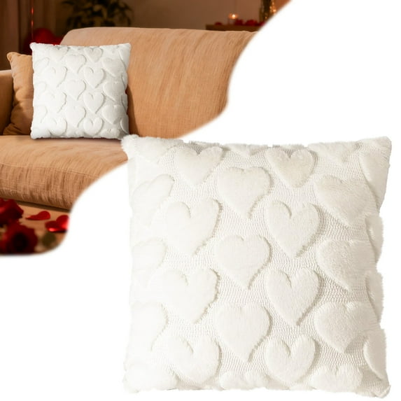 NANDIYNZHI Love Pillow Covers Wedding Anniversary Pillow Covers Heart Pillow Cover Plush Pillow Covers Valentines Home Decor Valentine'S Day Pillowcase Soft Throw Pillows Valentines Day Decor