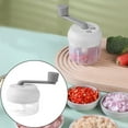 thumbnail image 1 of NANDIYNZHI Manual Food Processor,100 ml,Portable Hand Operated Garlic Crusher Garlic Mincing Tool,Hand-Powered Crank Chopper, Multi-Functional Mincer Blender with Clear Container, 1 of 8