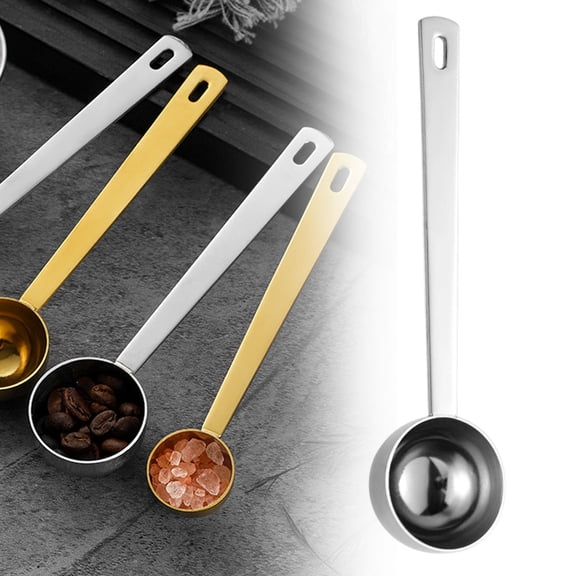 NANDIYNZHI Measuring Spoons,Durable Stainless Measuring with Long Handle for Coffee Sugar Tea Kitchen Use,Tablespoon Measuring Spoon,Teaspoon Measuring Spoons,Coffee Spoons,Tea Spoons,10ml,Style B