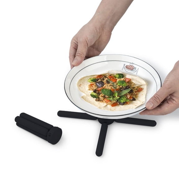 NANDIYNZHI Non-Slip Collapsible Cross Compact Design Expandable Silicone Pot Holder Silicone Trivets Collapsible Trivet Silicone Pot Holders Pot Trivets Trivets For Hot Dishes Foldable Trivet