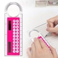 thumbnail image 1 of NANDIYNZHI Plastic Ruler Calculator 5.2x1.8 Inch Hot Pink Durable for Classroom and Office,Magnifier Protractor,Teacher Stationery Stationery,Digital Math Device,4 in 1 Measuring Tool,Finder Device, 1 of 5