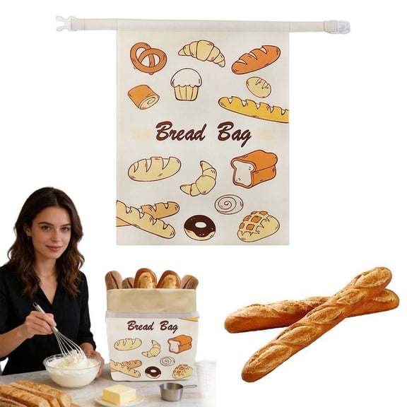 NANDIYNZHI Reusable Beeswax Bread Bags for Freezer & Refrigerator, Natural Beeswax-Lined Cotton Storage Bags Airtight Freshness Keeper for Homemade, Bakery Essentials