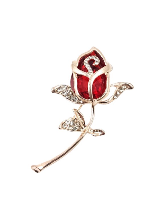 Room Decor Home Decor Clip Scarf Bouquet Brooch Pin Flower Wedding Decoration Crystal Rhinestone Rose Decoration Hangs Abs 4.72*3.94*0.39 Inch (Clearance)Hangs