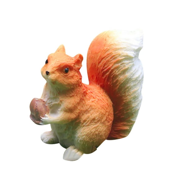 NANDIYNZHI Room Decor Home Decor Cute Simulation Squirrel Resin Flower Pot Miniature Landscaping Decoration Garden Pets Small Squirrel Decoration Resin 1.97*1.77*1.18 Inch (Clearance)Desktop Ornament