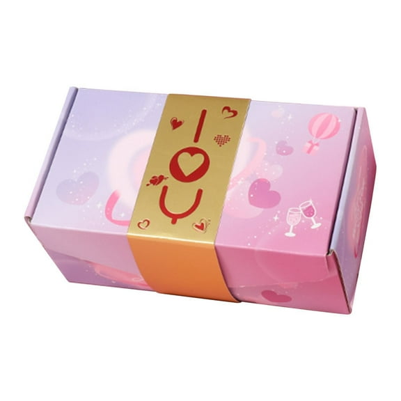 NANDIYNZHI Valentine's Day Money Box for Cash Gift Candy Design Surprise Money Gift Boxes Cookie Containers Storage DIY Moneys Pull Pouch Kit for Adult Presents Valentine'S Day Cash Pouch