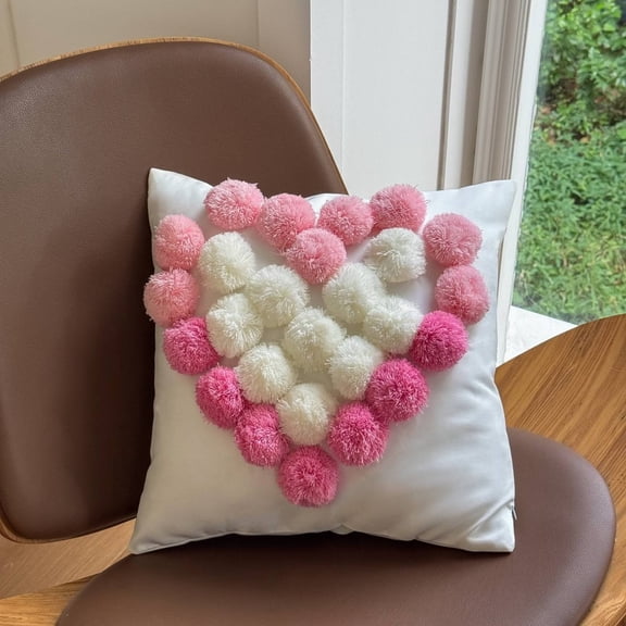 NANDIYNZHI Wedding Anniversary Pillow Covers Valentines Throw Pillow Covers With Hearts Decorative Soft Throw Pillows Valentine'S Day Pillowcase Heart Pillow Cover Valentine Pillow Covers