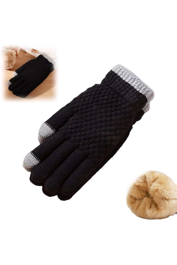 Winter Gloves For Women Men Wool Gloves Wool Women'S Gloves Thermal Wool Lining Cold Weather Gloves For Driving Texting Thin Knit Warm Glove Wool Gloves For Women Winter