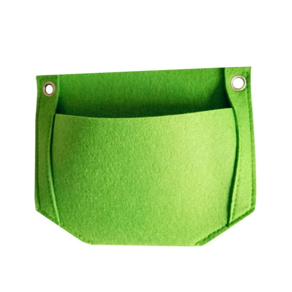 NANDIYNZHI garden decor 1PC Vertical Hanging Wall Planter Living Wall Feltcloth Growing Container Bags outdoor decor Green（Clearance）