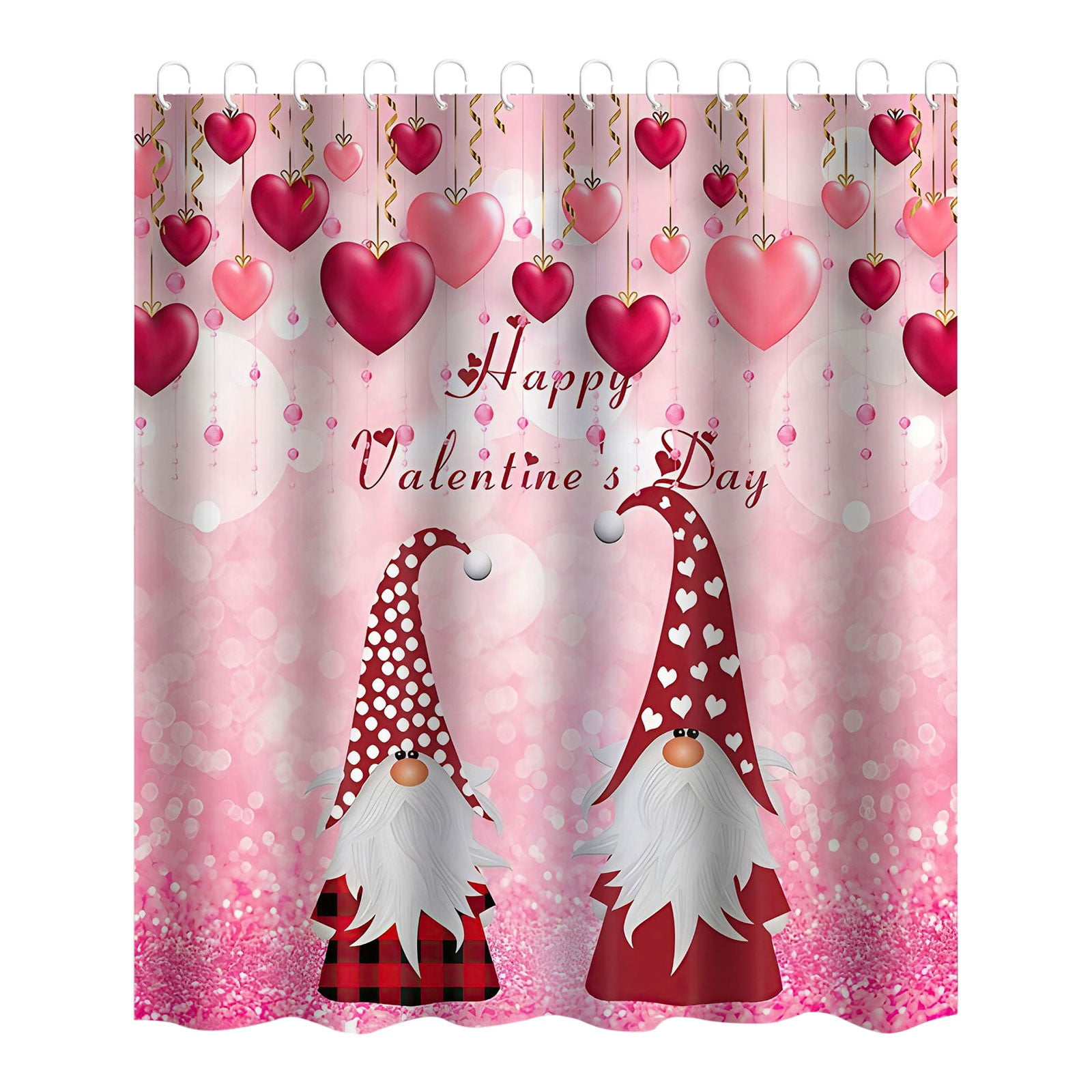 NANDIYNZHI home decor Valentine's Day Shower Curtains For Bathroom