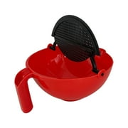 NANDIYNZHI kitchen gadgets 360 degree rotating water basket water filter seasoning fruit mixing kitchen decor Red（Clearance）