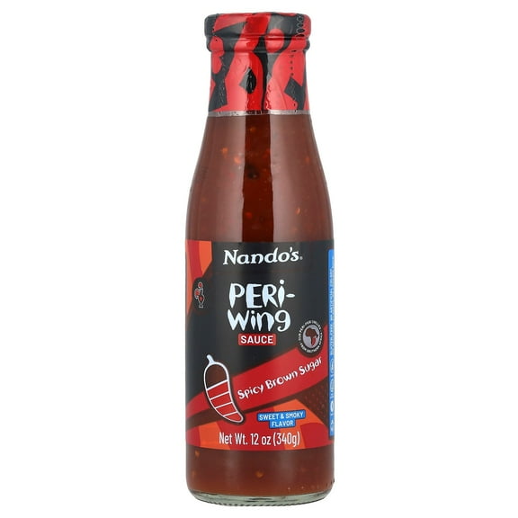 Nando’s Spicy Brown Sugar PERi-Wing Sauce, 9.2 oz Bottle – Sweet & Spicy Peri-Peri Chili Sauce for Wings, Marinades & Dips