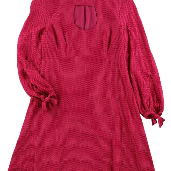 Nanette Lepore Womens Majorca Wrist Tie A-line Dress, Pink, 8