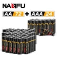 thumbnail image 1 of NANFU Alkaline AA Batteries and AAA Batteries (96 Count Combo Pack), 72 AA and 24 AAA Batteries, 72 Double A and 24 Triple A Batteries, 1 of 7