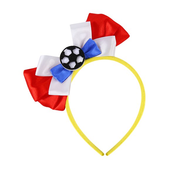 NANIL 2026 World- Cup Lovely Soccer Bowknot Shape Hairband Woman Competitionss Cheer Headbands for Sports Event Football Game Headpieces, Fun Accessory for Game Day Sports Events