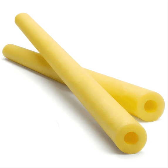 NANIL 59" Jumbo Swimming Pool Noodles Foam (Pack of 2), Large Strongly Buoyant Pool Float Noodles, Hollow Swimming Noodle Tube, Bright Sponge Stick Floats for Swimming Training and Water Fun, Yellow