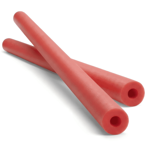 NANIL 59" Jumbo Swimming Pool Noodles Foam (Pack of 2), Large Strongly Buoyant Pool Float Noodles, Hollow Swimming Noodle Tube, Bright Sponge Stick Floats for Swimming Training and Water Fun, Red