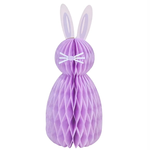 NANIL Easter Hanging Honeycomb Decoration, Easter Bunny 3D Paper Honeycomb Party Decorations Table Centerpieces, Bunny Hanging Tree Ornament for Spring Party
