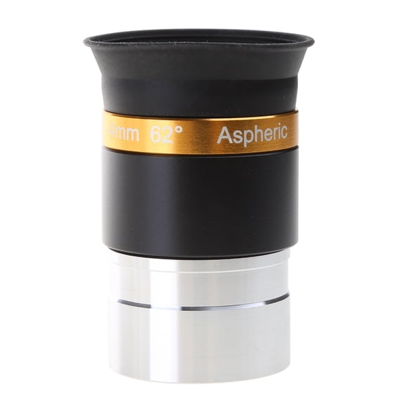 NANMELX 1.25" 62 Degrees 4mm Eyepiece Lens Aspheric Wide Angle Spherical High-definition Eyepiece Adapter Astronomical Telescope