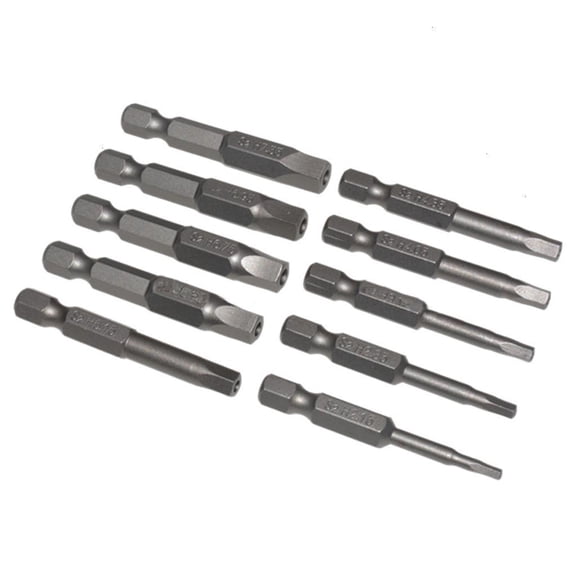 NANMELX 1/4 Inch Hex Shank 5 Sided Security Tamper Proof Screw Driver Drill Bit 50mm