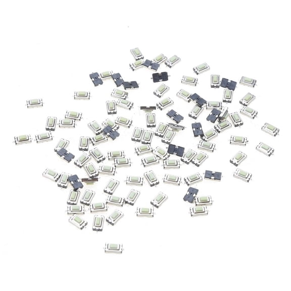 NANMELX 100 Pcs 3x6x2.5mm Momentary Tact SMD SMT Push Button Micro Switch 2 Pin