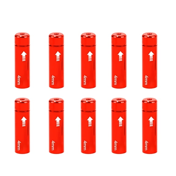 NANMELX 10Pcs Shifts Cable End Caps, 4mm/5mm Bike Brake Cable Housing Ferrule End Caps