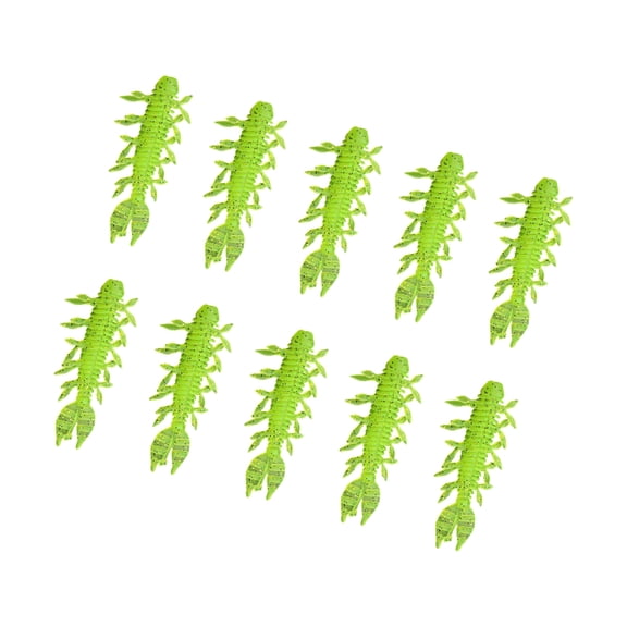 NANMELX 10pcs Artificial Baits Floating Shrimp Shaped Lures Baits Natural Movement Action