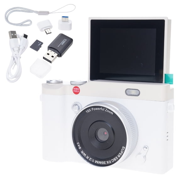 NANMELX 180° Rotating Screen Digital Camera With 16X Digital Extend And Neat For Content Creation