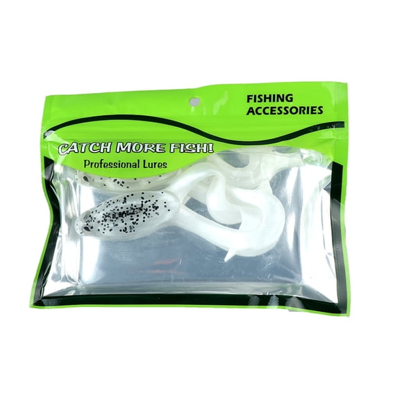 NANMELX 2PCS Silicone Fishing Lures Artificial Swimbait Twin Tail Floating Frogs Lures