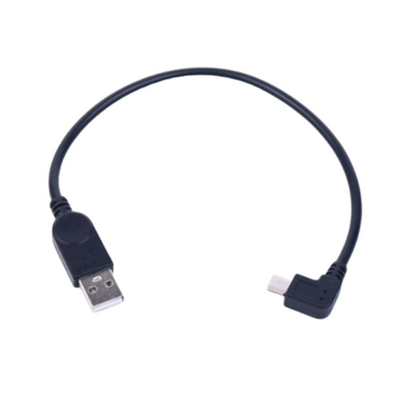 NANMELX 30cm USB to Right Angle Mini USB Power Charging Cable Data Transfer Wire Line