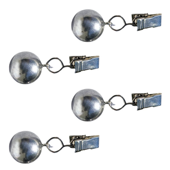 NANMELX 4 Pieces Metal Ball Tablecloth Clamps Secure Plastic Polyester Fabrics Ideal For Camping Patios Decors Homes Hotel Banquets