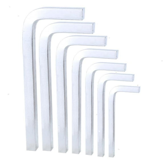 NANMELX 7PCS L shaped Wrench Key Set Square Head Key Wrench Screwdriver Set for Tight Areas Bent Wrenches Allen Wrench