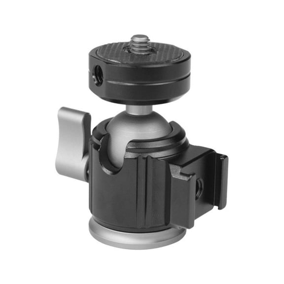NANMELX Compactly Tripod Balls Head 360Degree Panoramic with Quick Release Plate