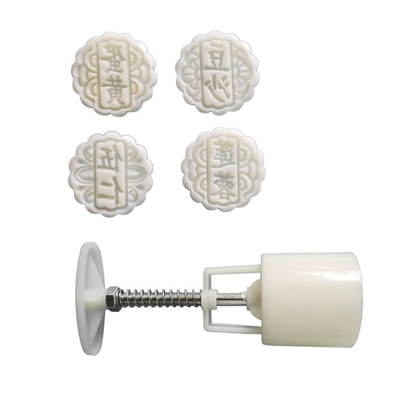 NANMELX Cookie Stamps Different Flavor Mooncake Mold Hand-Pressure Mooncake Makers