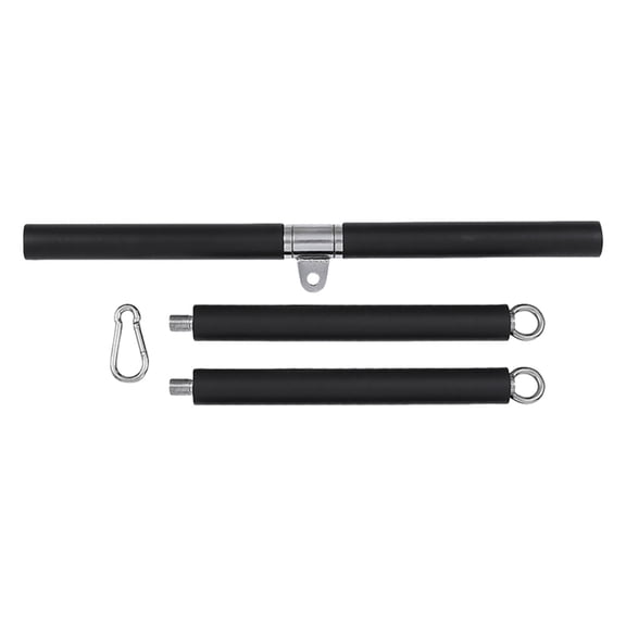 NANMELX Detachable LAT Pull Down Bar Heavy Duty Gym Bar Homes Gym Pulley Cable Machine Attachment Back Strength Workout Handle