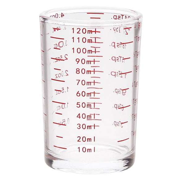 NANMELX Durable Glass Bar Jigger Portable Accurate Measurement Tool for Mixologists