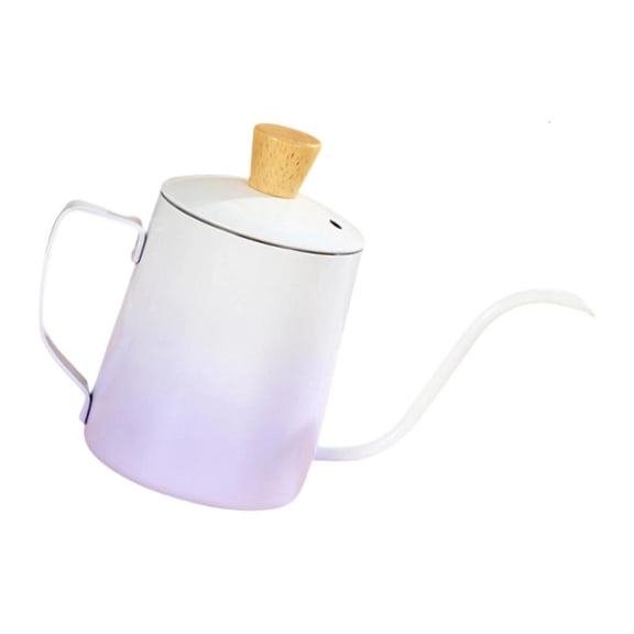 NANMELX Elegant Stainless Steel Construction Coffee Maker With Ergonomic Handle 600ML Long Spout Coffee Kettle