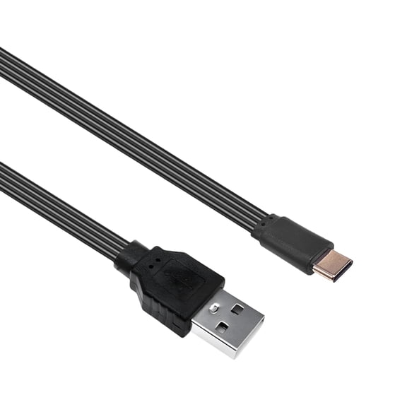 NANMELX Flat Slim USB to Type C Charging Cable Power Cord Wire For Laptops And Phones