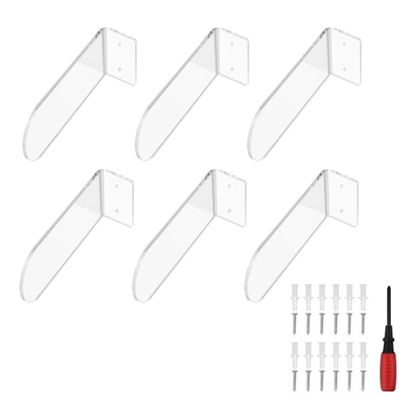 NANMELX Floating Shoe Shelves for Wall Portable Acrylic Storage Racks for Sneaker Fan