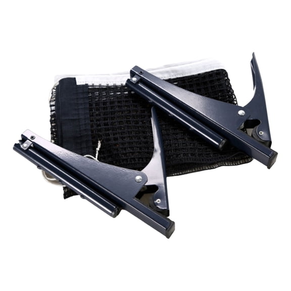 NANMELX Folding PingPong Mesh Net Clip Pingpong Screw On Clamp Net Table Tennis Net and Post Set for Indoor Outdoor Enduring
