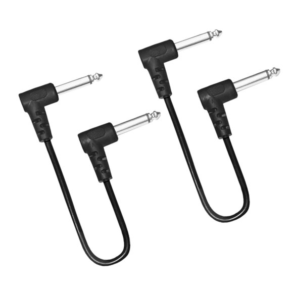 NANMELX Guitar Effects Cords 11.8Inch Right Angle Guitar Effects Pedal Cable For Optimized Pedalboard Layout