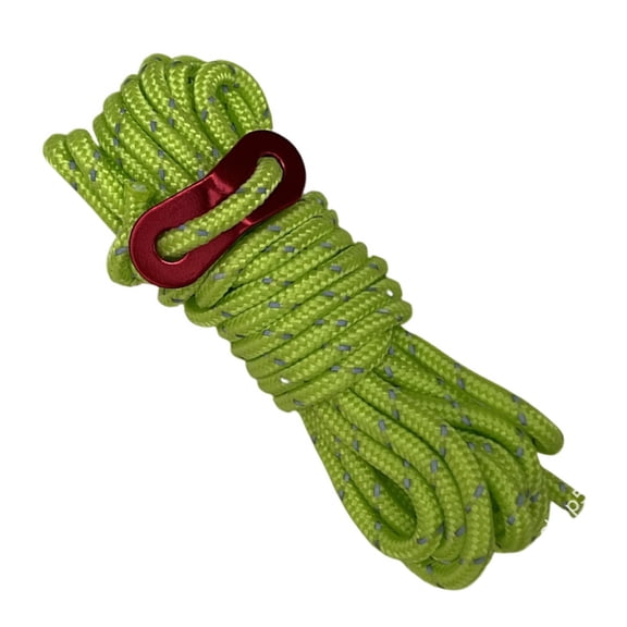 NANMELX Guy Rope, 4mm Tent Guy Line 13ft Reflective Cord Guy Line Tent Guide Rope for Awning Camping Reflective Tent Guy Rope