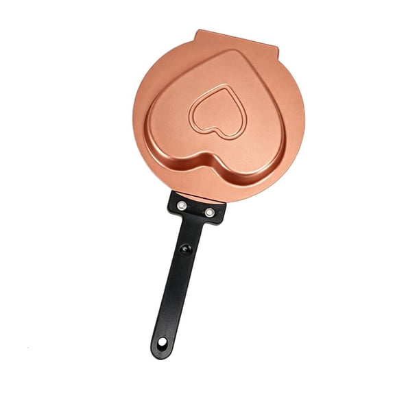 NANMELX Heart Design Double Sided Omelette Maker Flipping Pancake Pan With Nonstick Coating