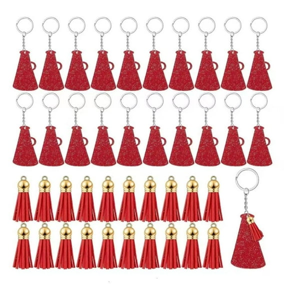 NANMELX Key Chain Pendant Set Megaphone Shaped Acrylic Megaphone Key Holders for Keys