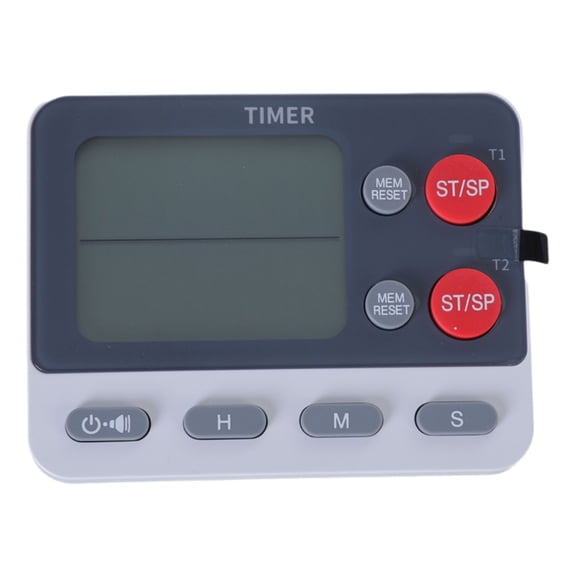NANMELX Magnetic Kitchen Digital Timer with 2 Channel Timing Capability and Easy to Read LCD for Home and Professional Use