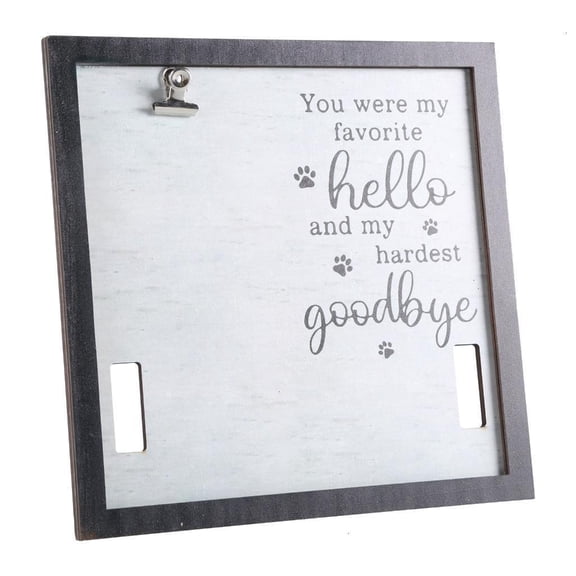 NANMELX Memorials Pet Photo Frame Wood Pet Collar Frame Personalized Picture Frame Dog Memorials Gift for Loss Pet Decorations