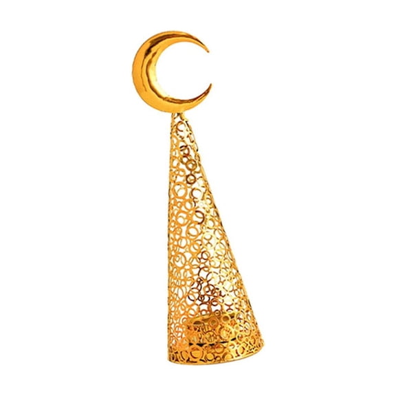 NANMELX Metal Cutout Bakhoors Burners Arabic Moon Star Incenses Holder for Meditations Space Muslims Festivals Decoration Gift