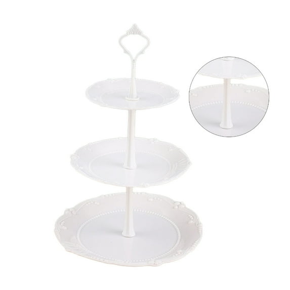 NANMELX Metal Rod Fruit Plate Dessert Stand with Multiple Layers ...
