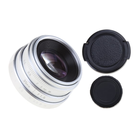 NANMELX Micro Single Lens 35mm Manual Lens F1.6 Large Aperture Blurred Portrait C-Mount Transfer Micro Single Camera Accessory